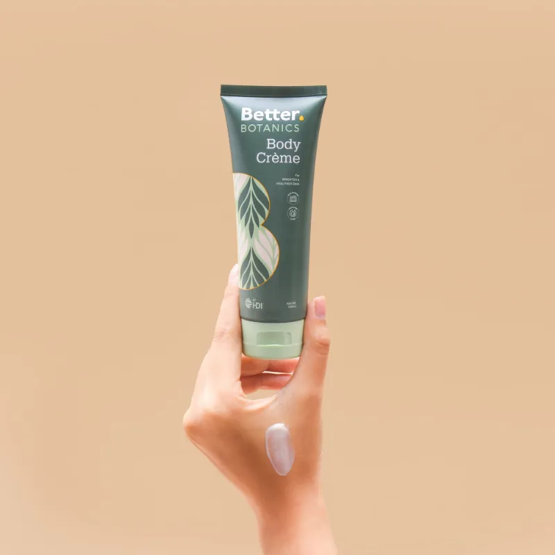 HoneySpree Better Botanics Body Crème jar
