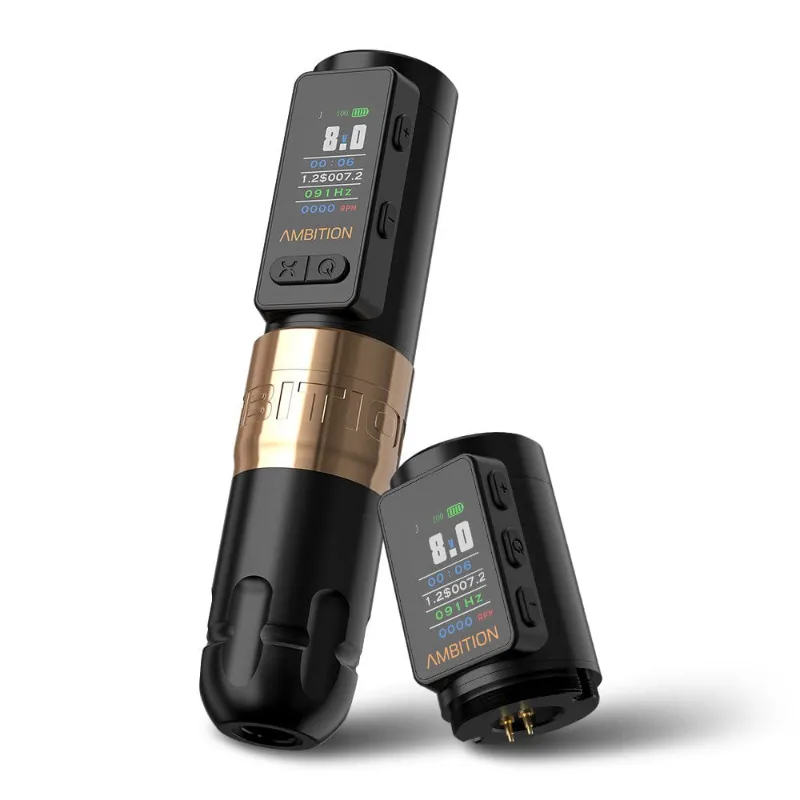 Ambition Tattoo Soldier Max Wireless Tattoo Pen Machine with HD display