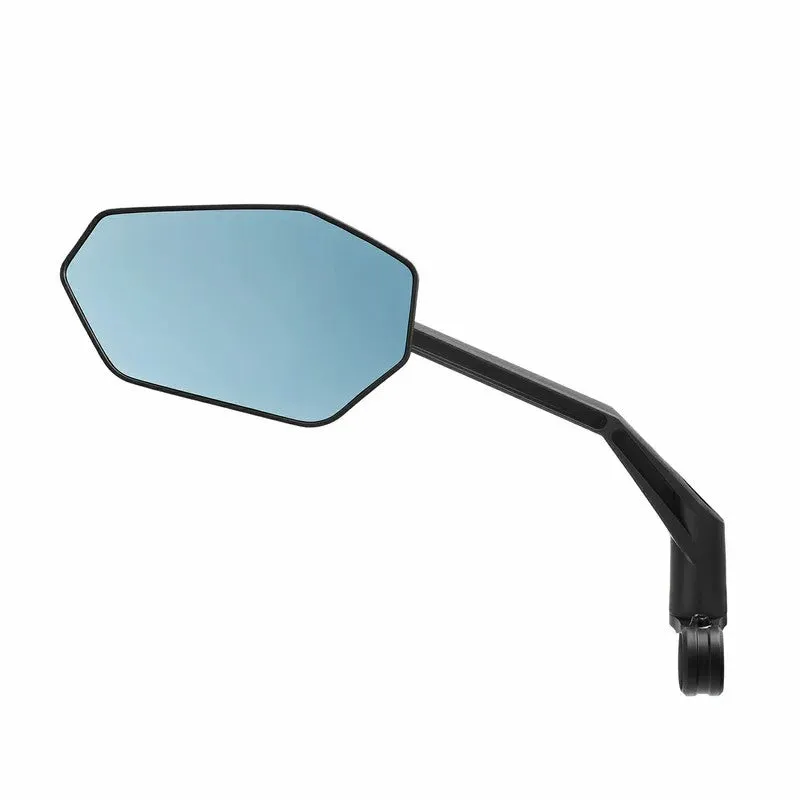 RockBros US Anti-Glare Bike Handlebar Mirror with blue HD convex lens and adjustable base