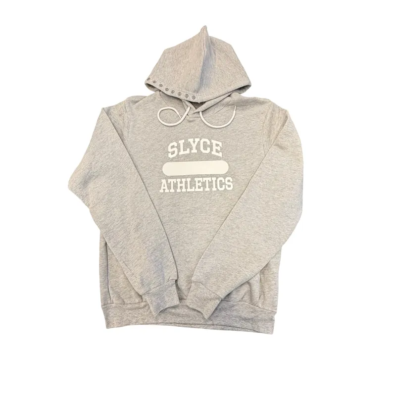 SLYCE Sport Slyce Athletics Grey Hoodie fleece pullover with pouch pocket