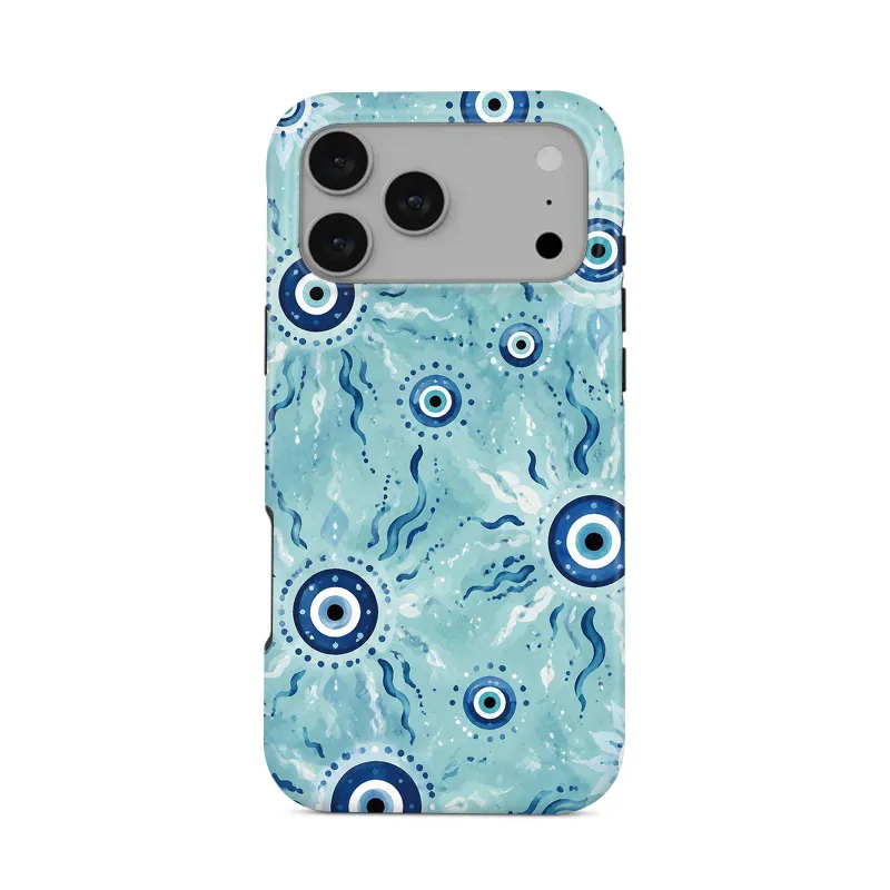 COBAK Case Evil Eye tough phone case in jewel-tone pattern