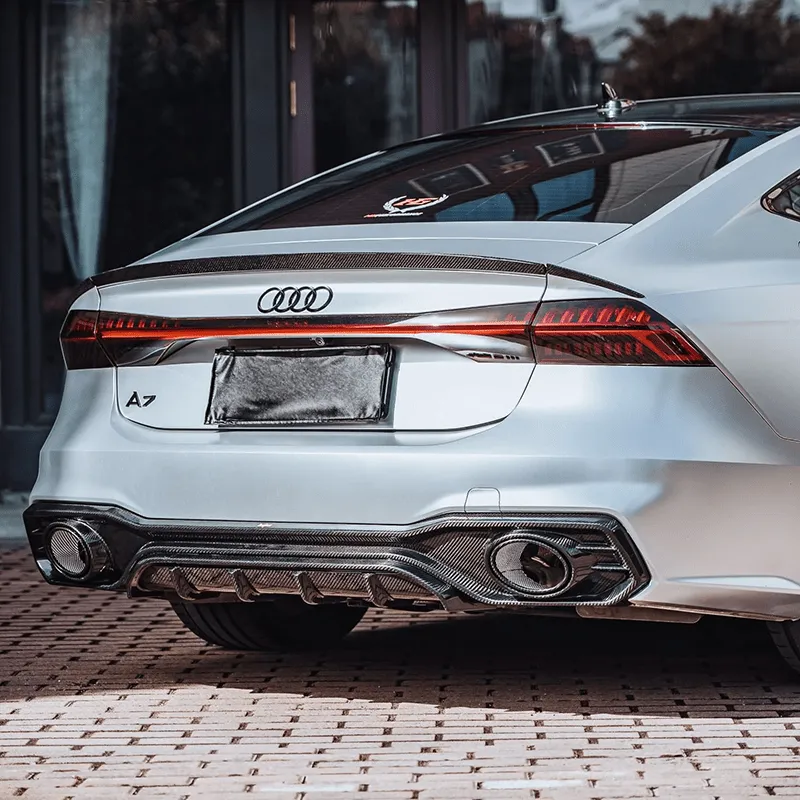 Twenty Two Tuning BCTXE Style Carbon Fiber Rear Trunk Spoiler Ver.1 Compatible With Audi RS7 (C8)