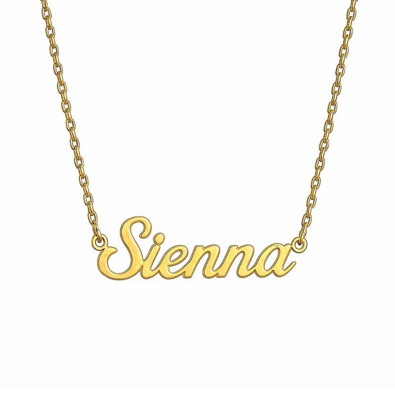 FabuLove Custom Name Necklace with personalized name engraving