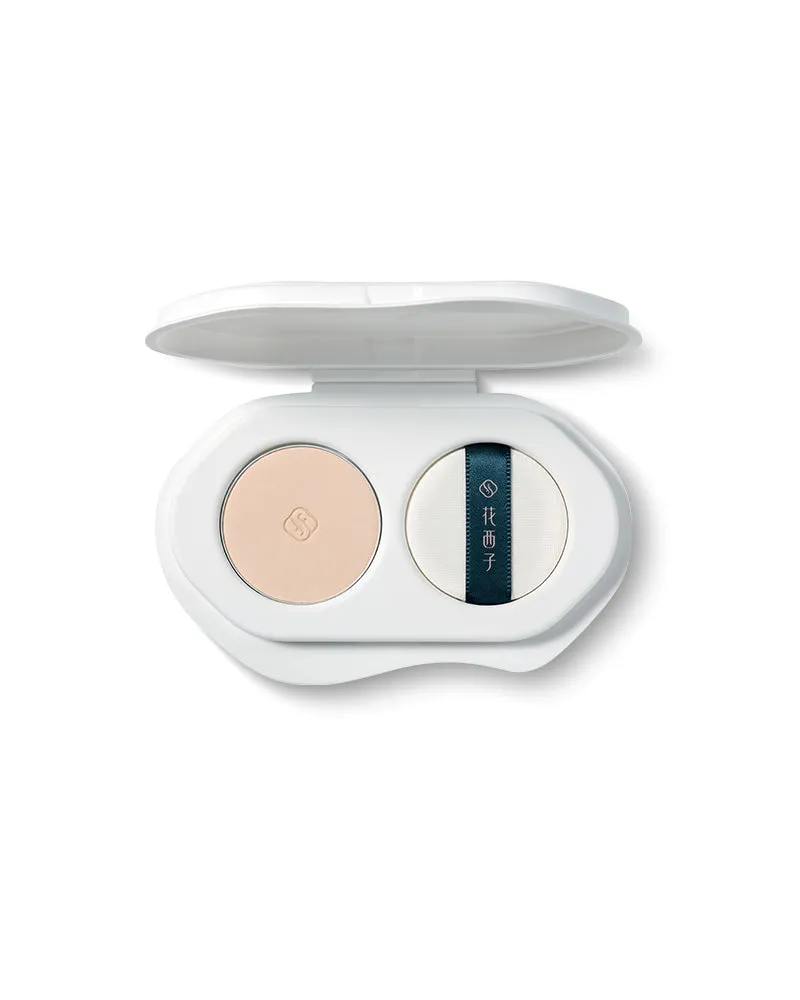 Florasis Yurong Airbrushed Tinted Pressed Powder SPF50+ 2g, mini travel-size compact