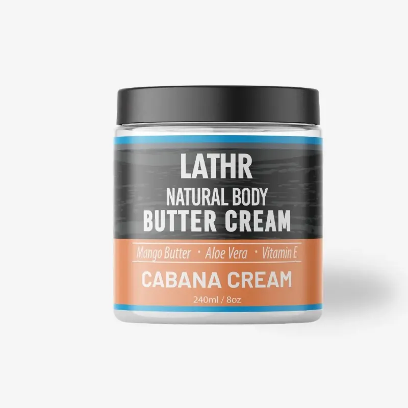 LATHR Body Butter Cream Cabana Cream jar