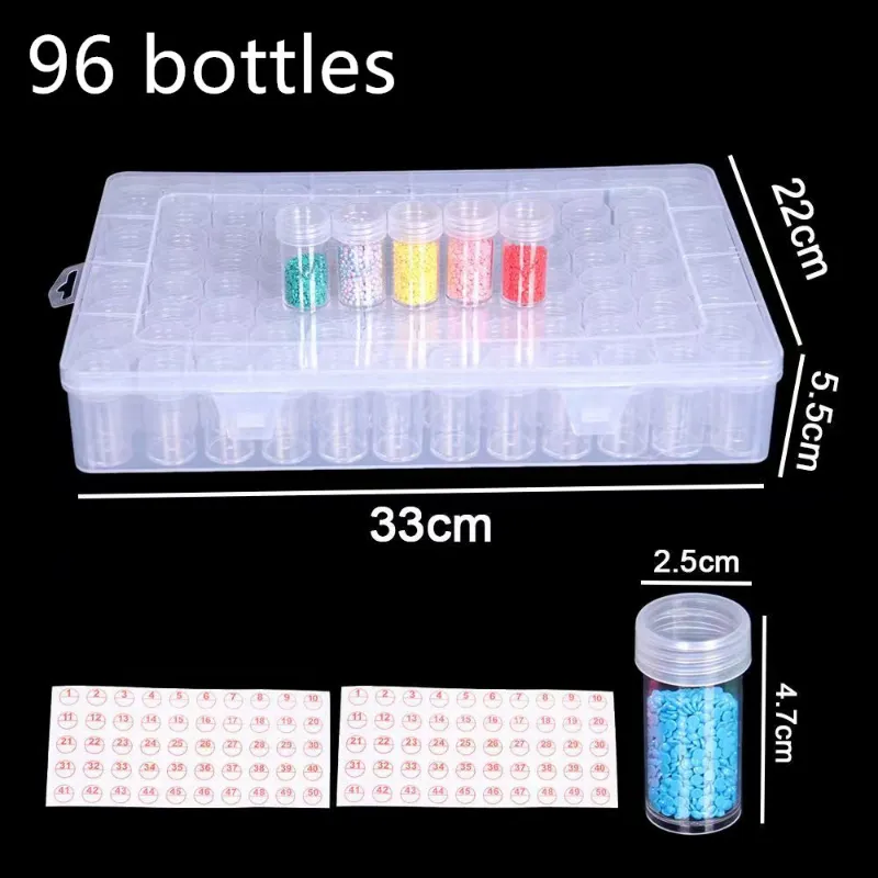 LETISTITCH Diamond Painting Crystal Organizer SN-15 storage rack with 96 numbered compartments