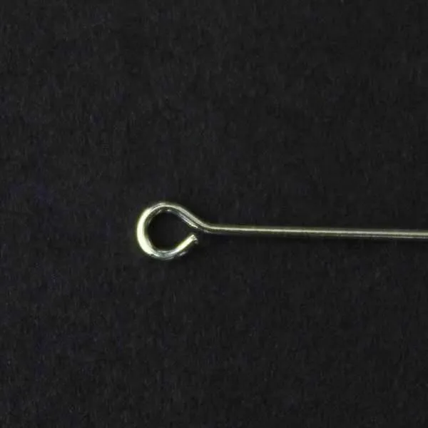 Cherry Tree Beads Silver Pewter 1.5 inch 22 gauge eye pins, 150 per bag, jewelry-making findings