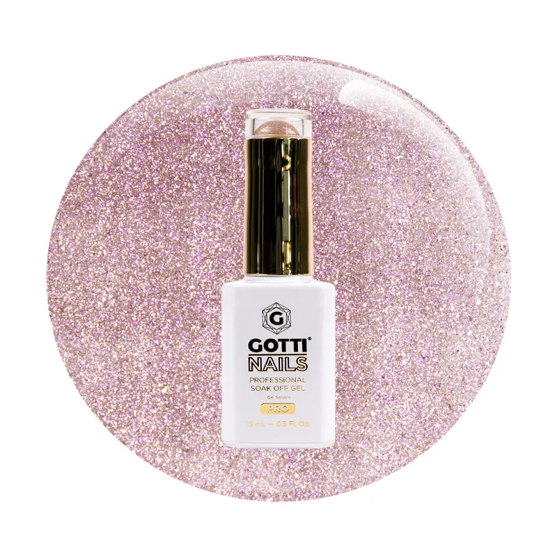Gotti Nails #08G Gel Color He Swiped Right sheer pink lilac shimmer gel polish bottle