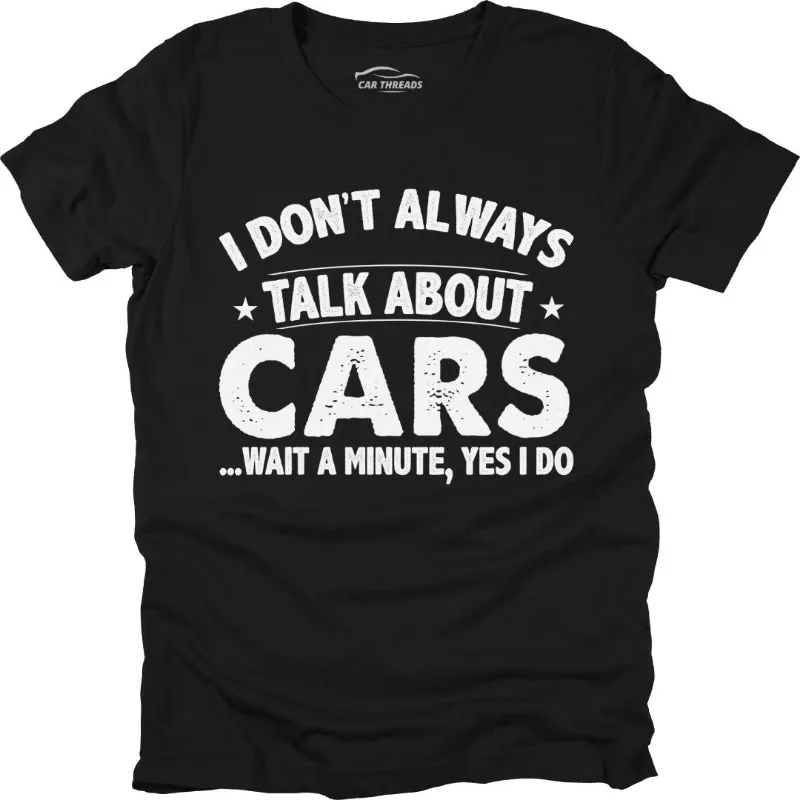 Car Threads Full-Time Car Talk t-shirt with bold automotive graphic