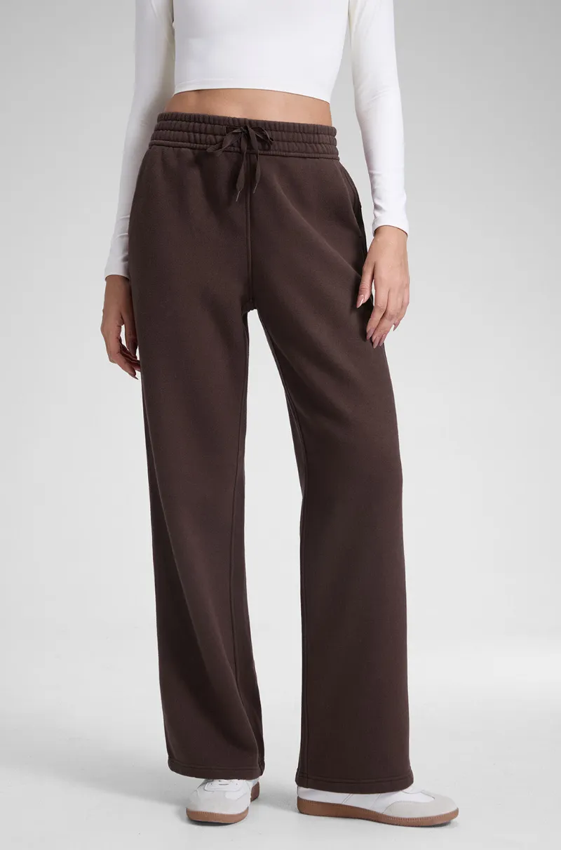 Essenther Global Cotton Fleece Lined Sweatpants 30" in straight leg design with fleece interior