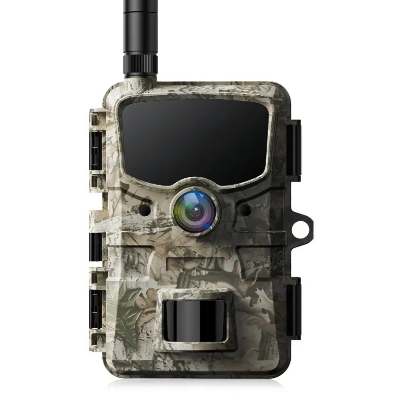 Voopeak TC20A cellular trail camera showing 2.4-inch screen and casing