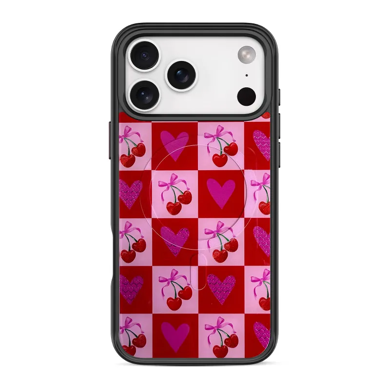COBAK Case Cherry Grid Snap-On Cover in cherry grid pattern