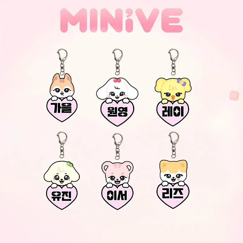 TTAesthetic MINIVE Cartoon Acrylic Keychain with vibrant playful design