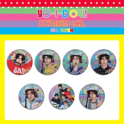 TTAesthetic YO-I-DON! BOY MEETS GIRL trailer photo badge mirror keychain in silver