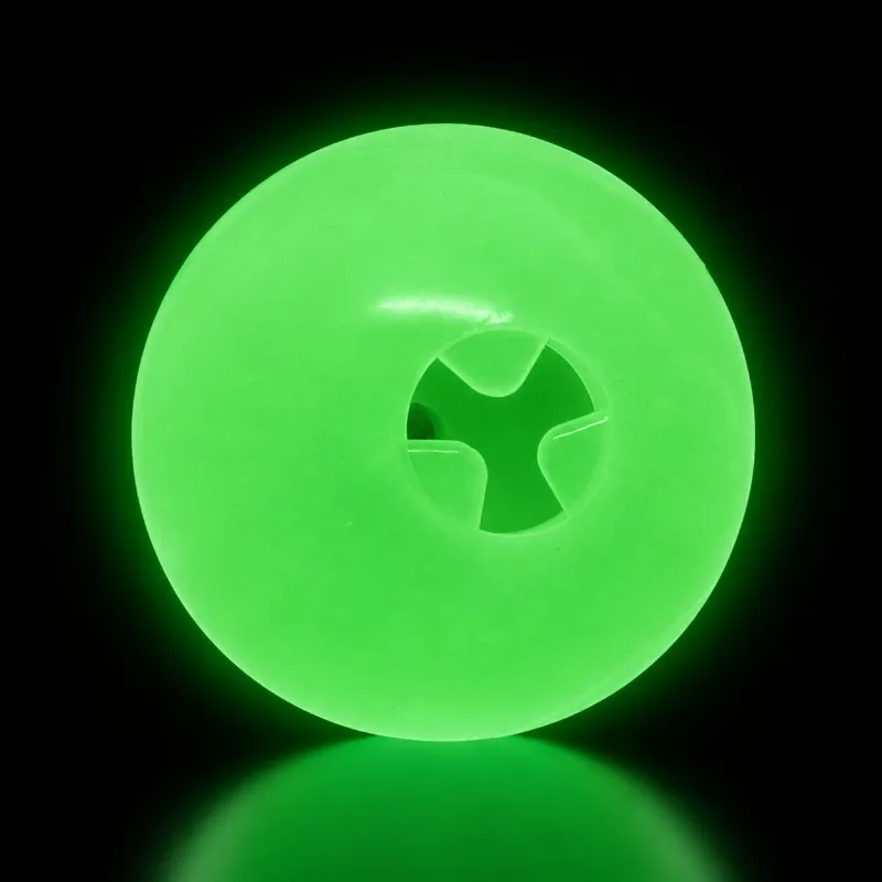 Soda Pup 4 inch Glow-in-the-Dark Dog Ball treat dispenser and water toy USA made