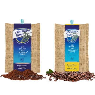Plantation Blue Coffee Plantation Blue 100% Jamaica Blue Mountain Coffee 8oz whole bean and ground bundle
