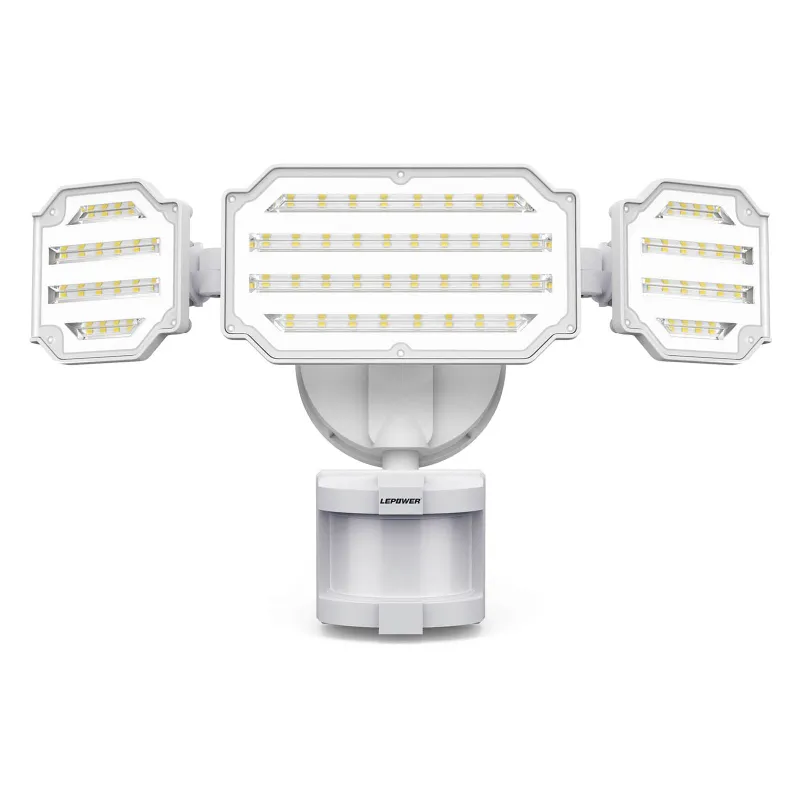 Lepower Tec 48W motion sensor security light with adjustable dual heads