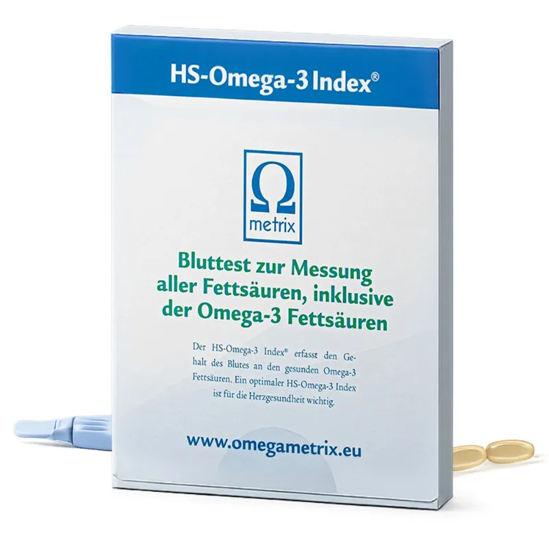 NFO Omega-3 Index Test Home Kit with finger-prick blood test supplies