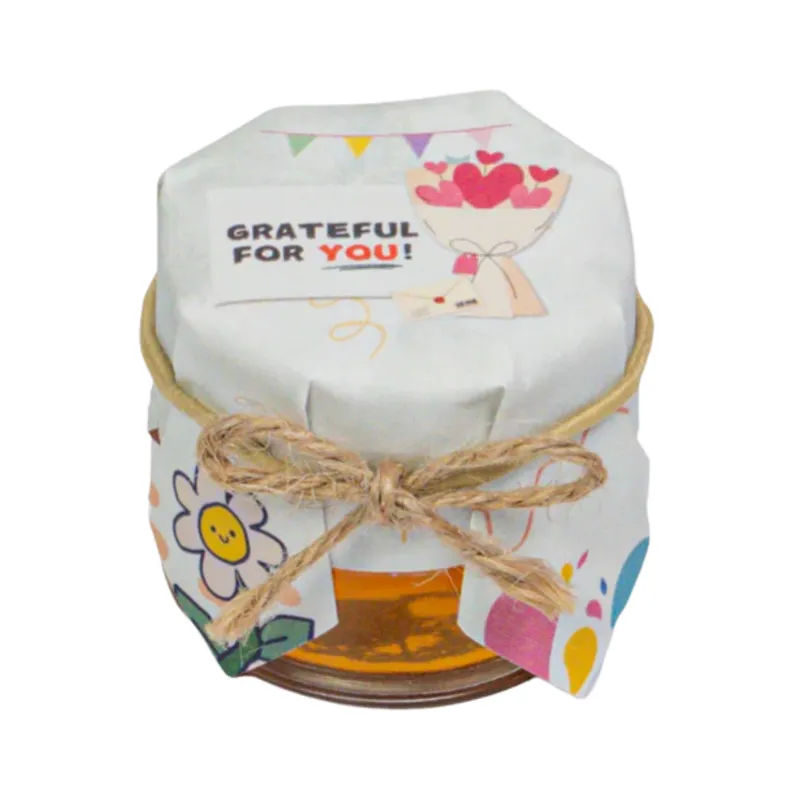 HoneySpree Bouquet of Appreciation honey jar in elegant packaging