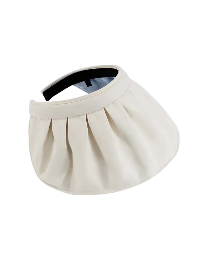Florasis Breezy Sun Hat, tan wide-brim hat against white background