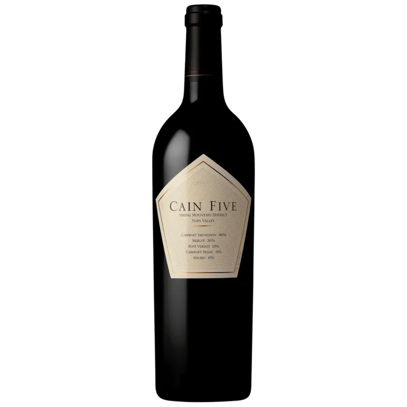 Mr.D Wine 2006 Cain Vineyard & Winery Cain Five Spring Mountain District red wine bottle