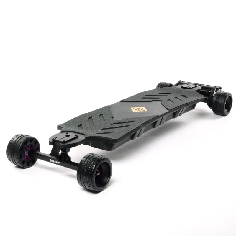 Onsra CH BLACK Carve 4 Street Electric Longboard with premium bamboo deck and gear drive system