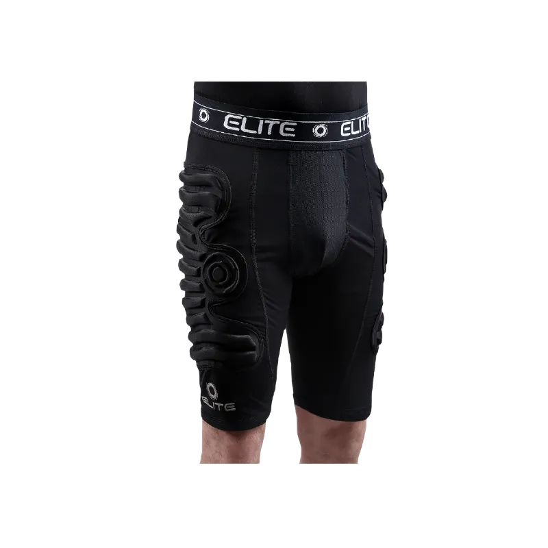 EliteSportUSA Elite BaDS Compression Short 7mm showing reinforced padded hip protection
