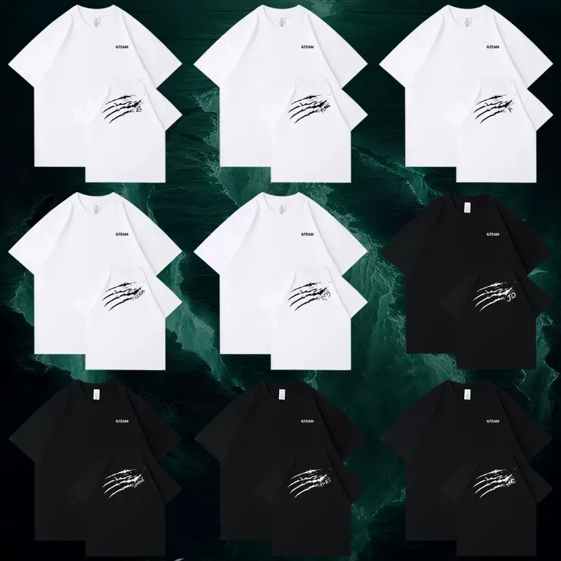 TTAesthetic &TEAM BlazeTheWay TOUR printed short sleeve t-shirt in black