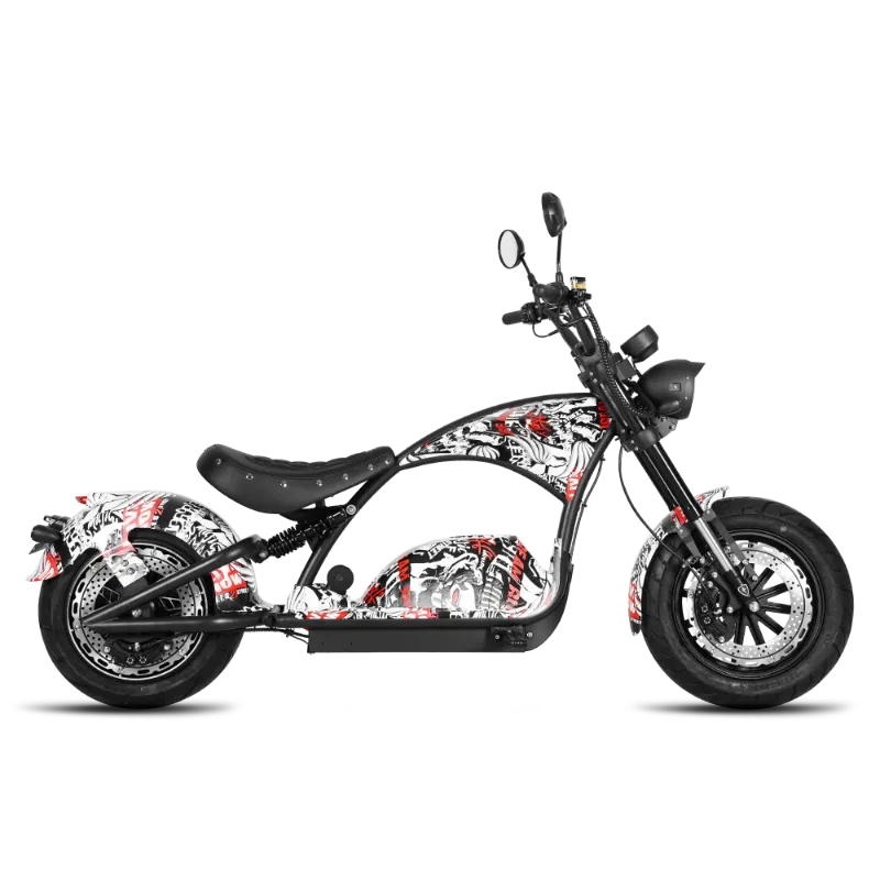 Eahora E-scooter 2026 Eahora M1PS Whatever electric chopper with graffiti-style design and bold colors