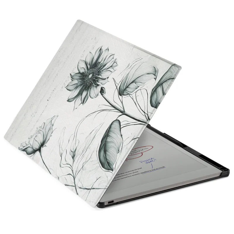 COBAK Case Eden Glasses Drawing sunflower reMarkable Paper Pro 11.8-inch case in premium leather