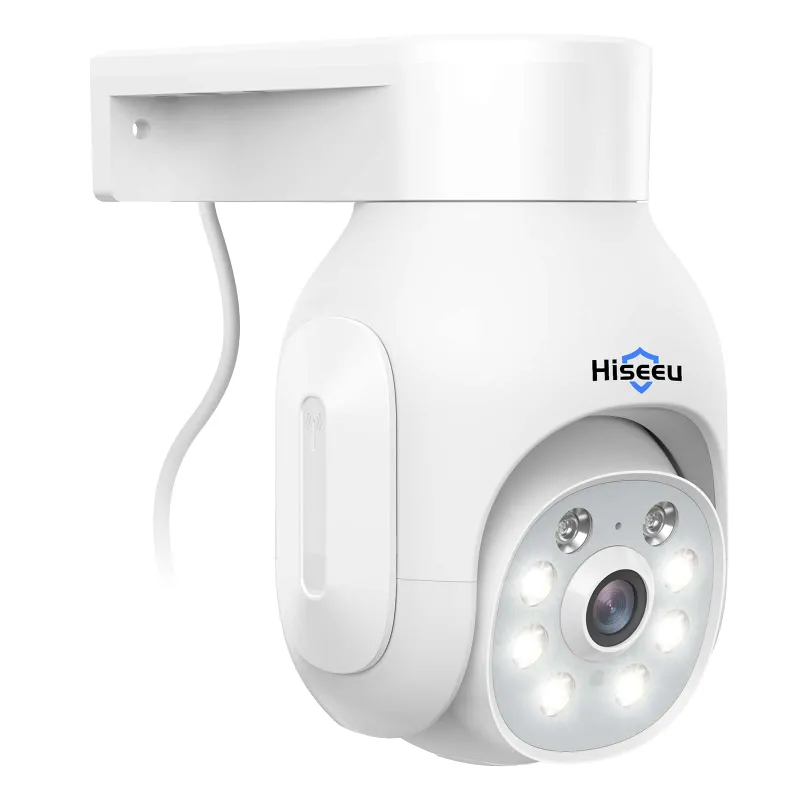 Hiseeu 5MP PTZ WiFi outdoor security camera with 360° view and AI human detection