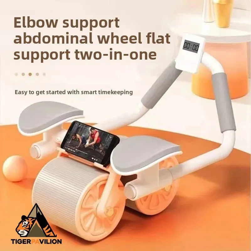 Kicklo ABS Abdominal Muscles Training Roller with elbow support pads and wide wheels
