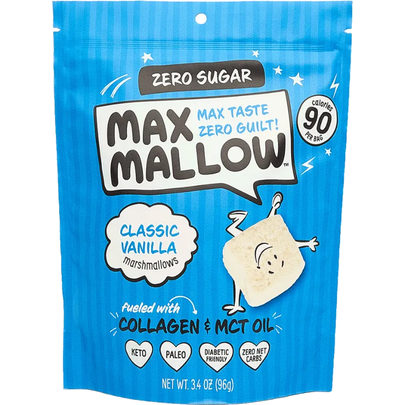 Max Sweets Classic Vanilla Sugar-Free Marshmallow bag