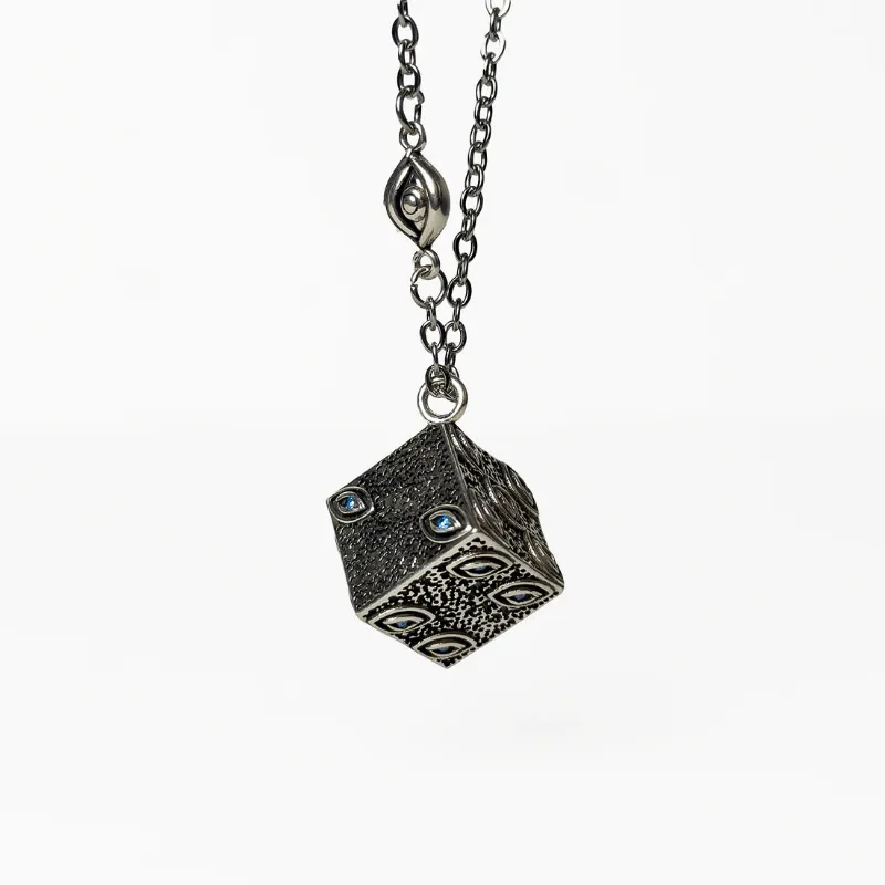 Animeancy Gokumonkyo necklace, dark ceramic pendant on chain