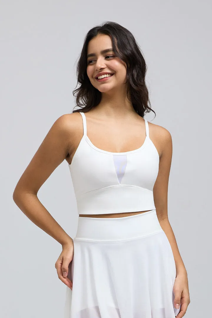 SALTUM Criss Cross Sports Bra in moisture-wicking fabric with criss cross back straps
