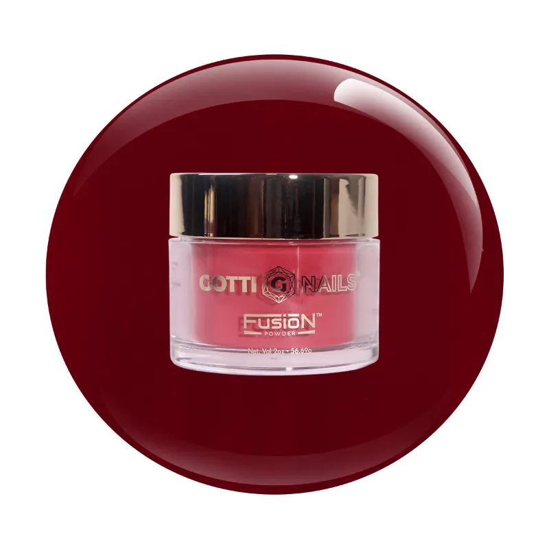 Gotti Nails #28F Fusion Powder Just One Kiss deep wine red dip powder jar