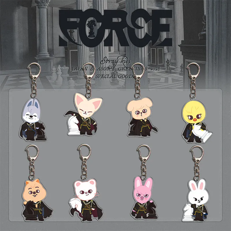 TTAesthetic KARMA Cartoon Acrylic Keychain Pendant with colorful design