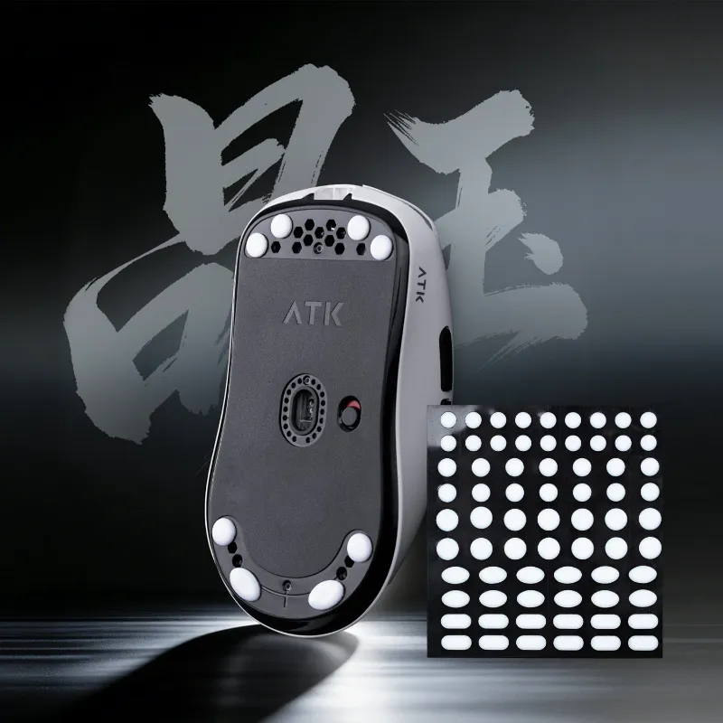 ATK Gaming Gear Crystal Jade Mouse Skates in multiple sizes with pure PTFE construction