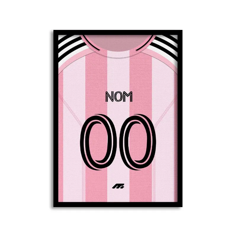 MYCASE FC AFFICHE INTER MIAMI - DOMICILE poster showing Inter Miami home kit