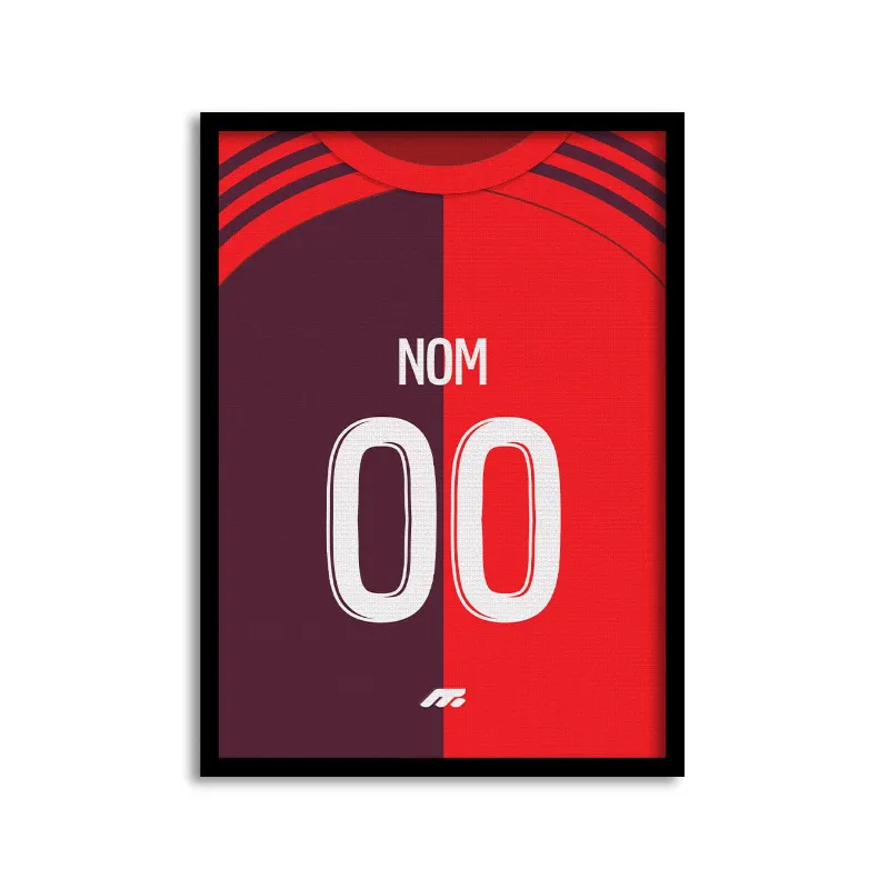 MYCASE FC Annecy home team poster showing player in home kit