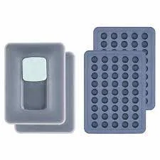 Mass Hydroponics 21UP 2ml Gummy Tray silicone mold with circle cavities and logo engraving