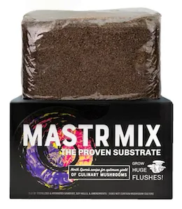 Mass Hydroponics 'Mastr Mix' Sterile Soyhull & Hardwood Bulk Substrate in sealed white bag