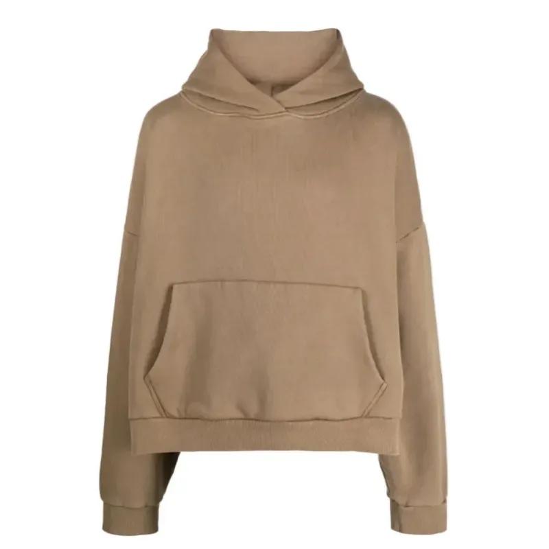 AfewVibe Entire Studios drop-shoulder cotton hoodie Tan, tan hoodie with dropped shoulders