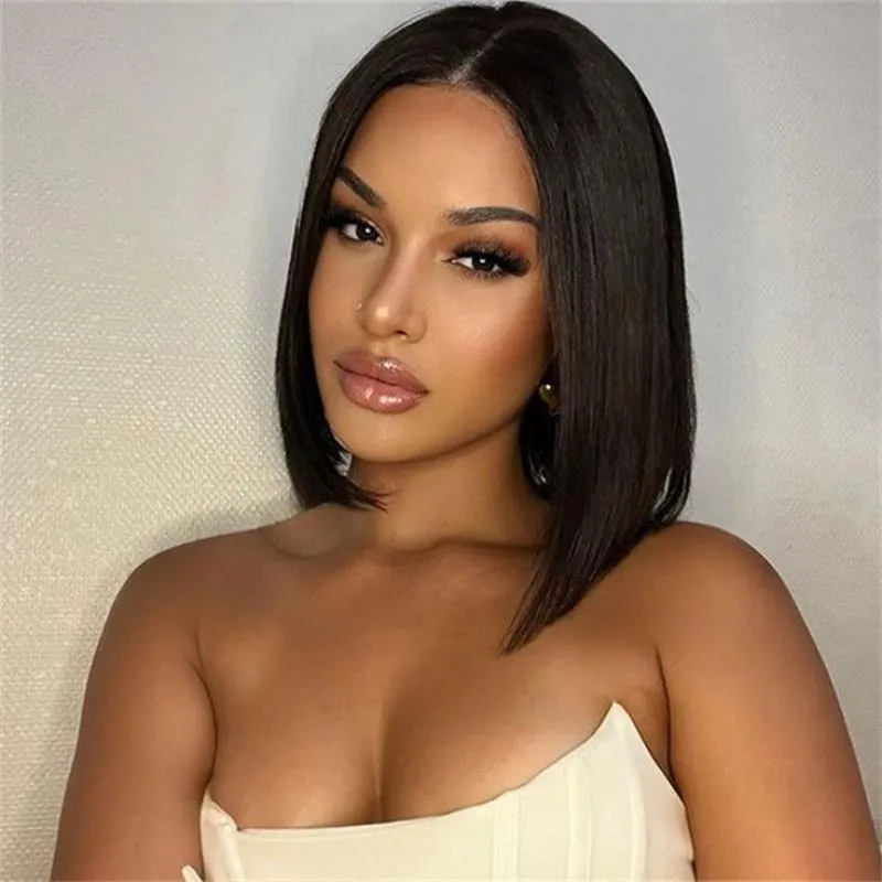 Megalook 12 Inch Glueless Wear Go Bob Wig With 6 Inch Deep Parting Space