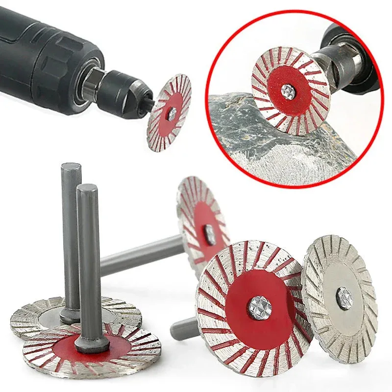 Kicklo 40mm Diamond Cutting Disc Tool with segmented edge and drill attachment shaft