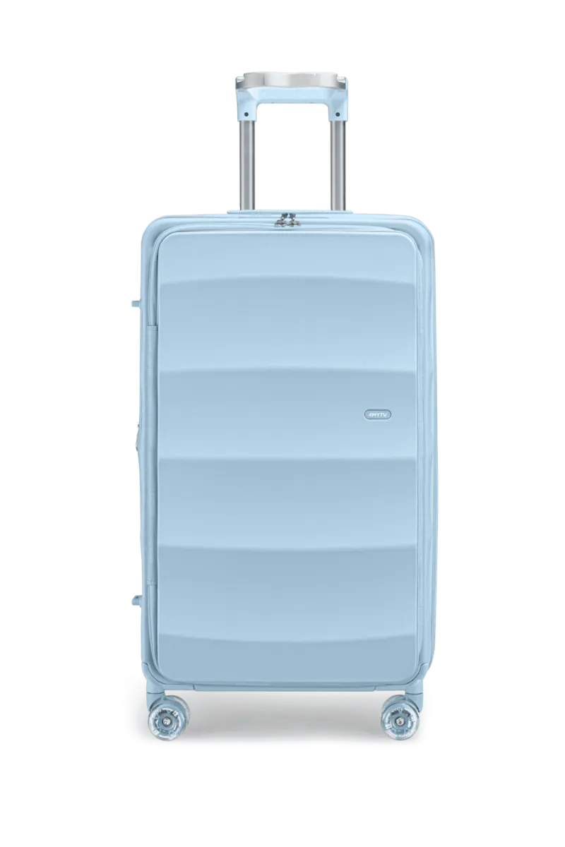 4MYTU Tank Max Trunk in Delicate Blue, 30-inch top-opening check-in suitcase