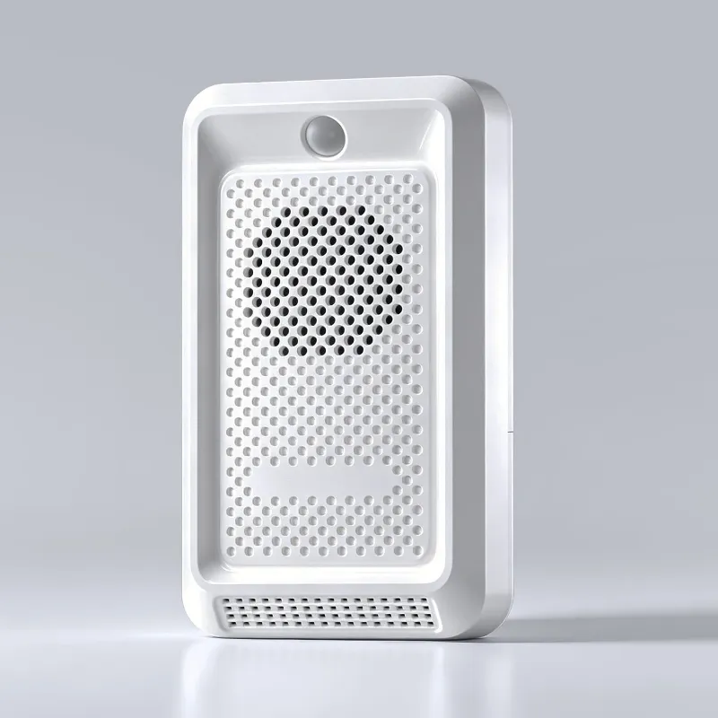 Furrbby Smart Automatic Odor Eliminator, white rounded device with vents