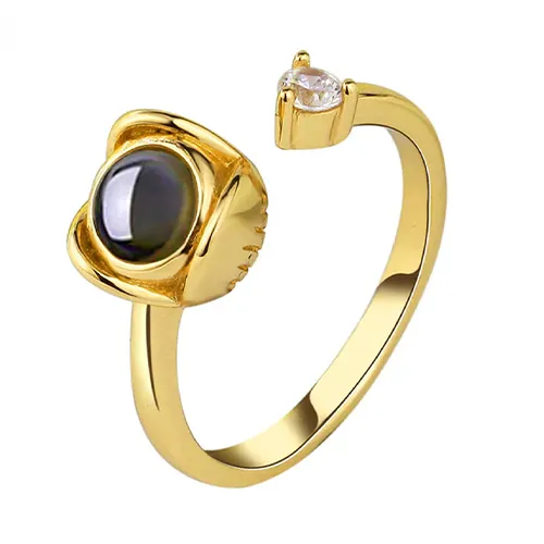 FabuLove Adjustable Projection Ring showing ring with built-in photo projection lens
