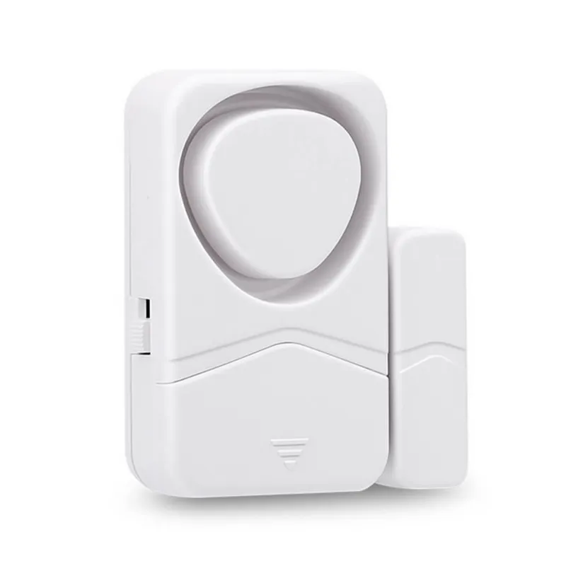 Wsdcam Small Wireless Door and Window Alarms White with magnetic strip and adhesive backing
