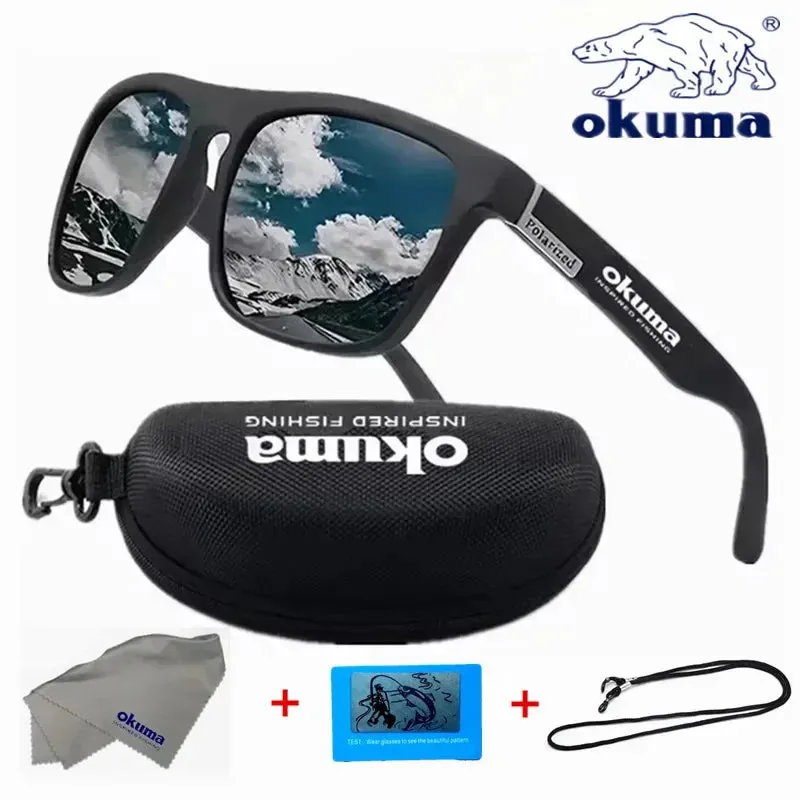 PUPU Sports Okuma UV400 Polarized Sunglasses for outdoor sports with mirrored lenses and sport frame